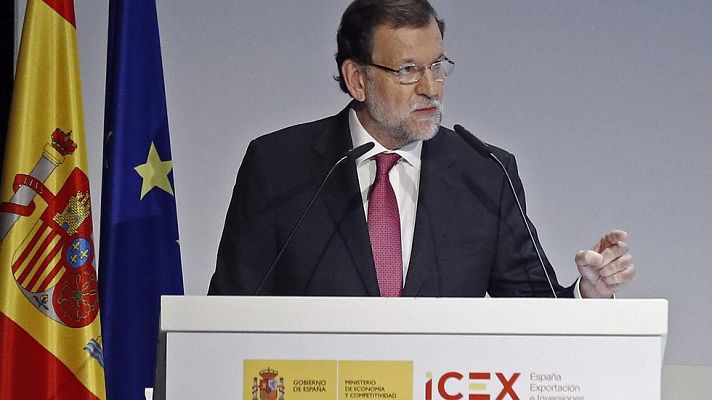 Telediario 1 - Rajoy habla de recuperión económica
