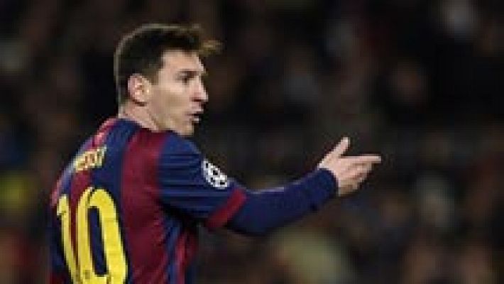 Telediario 1 - Messi, Neymar y Suárez, el tridente culé funciona