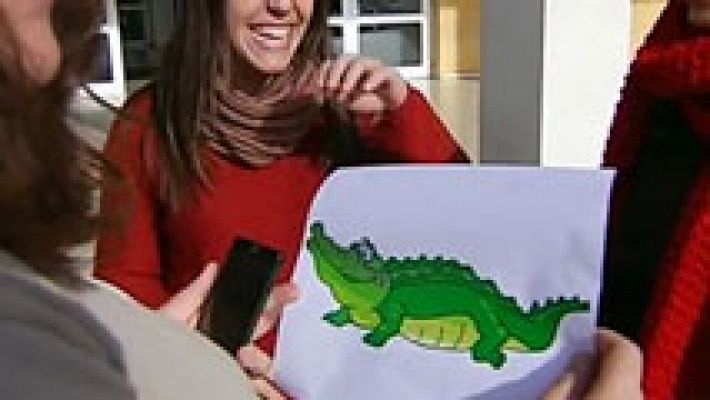 Telediario 1 - Como tarea: 5.000 selfies con un cocodrilo