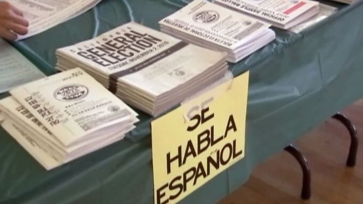 Telediario 1 - Crece la visibilidad del español en Estados Unidos