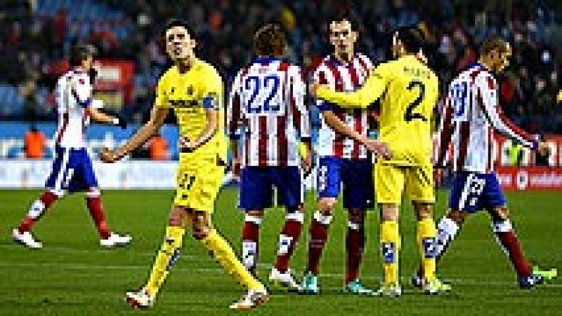 Un golazo del argentino Luciano Vietto, por su regate y su definición en el minuto 84, y la intensidad del Villarreal doblegaron al Atlético de Madrid en el Vicente Calderón, superado en el marcador en un partido competido, derrotado en Liga en casa 