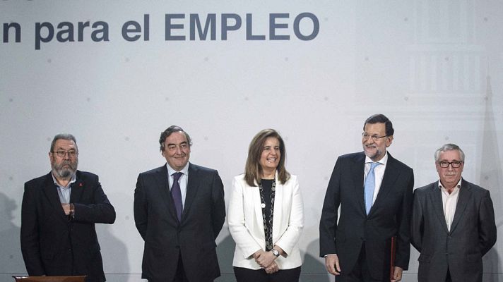 Telediario 1 - La cobertura de protección por desempleo subirá entre 7 y 8