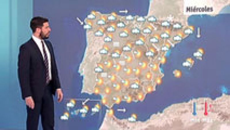 Nubes y lluvias en el norte y Baleares, y sol en el resto 