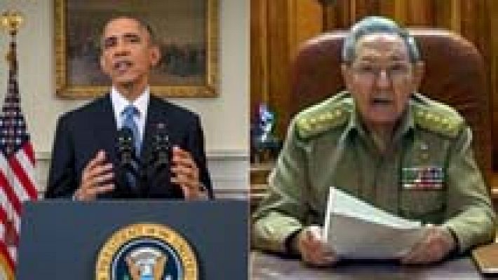  Obama y Castro anuncian el restablecimiento de relaciones entre EE.UU. y Cuba