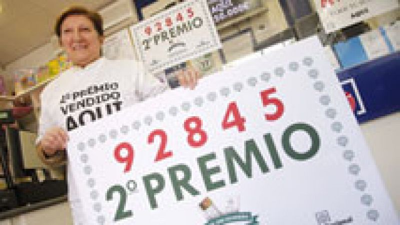 El segundo premio es para el 92.845