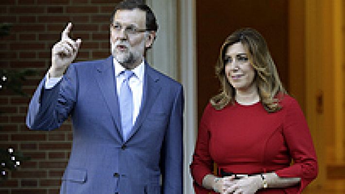 Telediario 1 - Rajoy y Susana Díaz abordan los proyectos que trasladará Andalucía al Plan Juncker