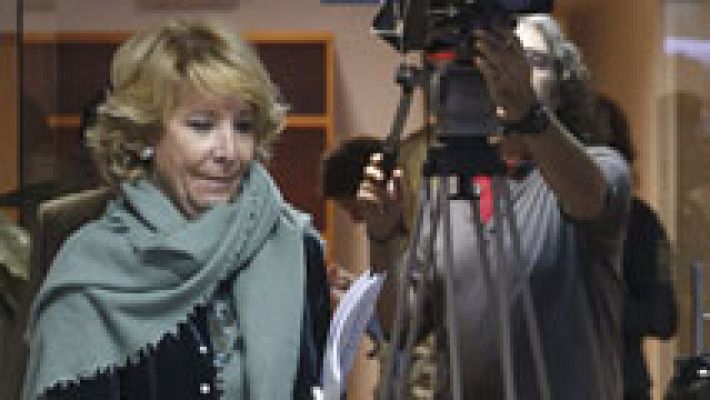Telediario 1 - Esperanza Aguirre quiere ser candidata a alcaldesa de Madrid