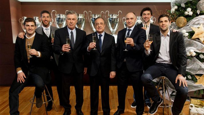 Telediario 1 - El Real Madrid felicita la Navidad