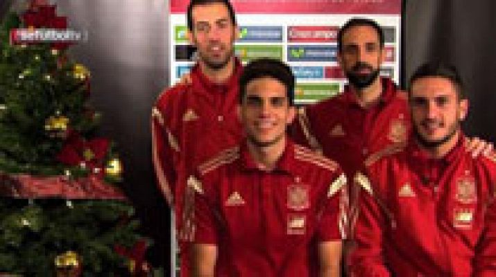 El fútbol español felicita las Navidades