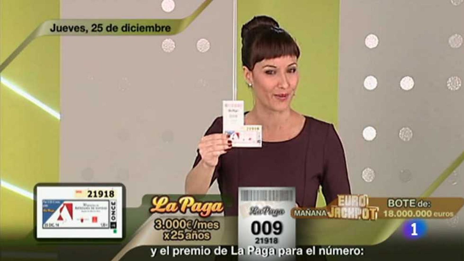 Sorteo ONCE - 25/12/14 - Ver ahora