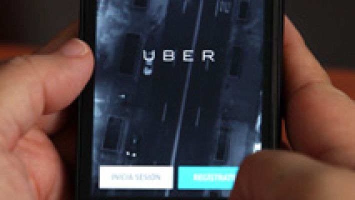 Telediario 1 - Un juez de Madrid ordena el cese "con carácter inmediato" de la web de Uber