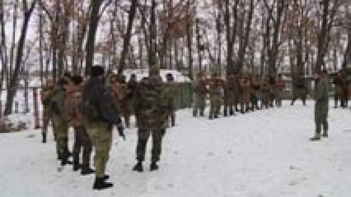 El batallón de soldados chechenos han vuelto a Ucrania