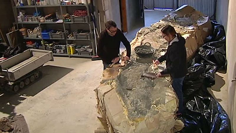 Paleontólogos catalanes y aragoneses han encontrado el fósil del titanosauro