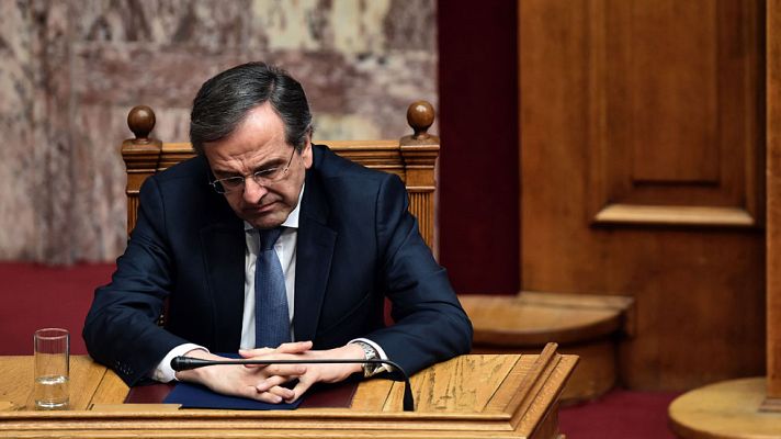 Telediario 1 - El FMI suspende las conversaciones con Grecia hasta la formación de un nuevo Gobierno