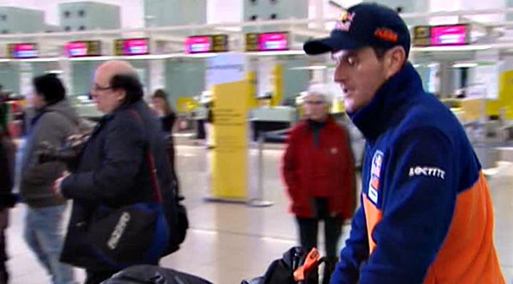 Telediario 1 - Marc Coma y Laia Sanz parten rumbo a Buenos Aires