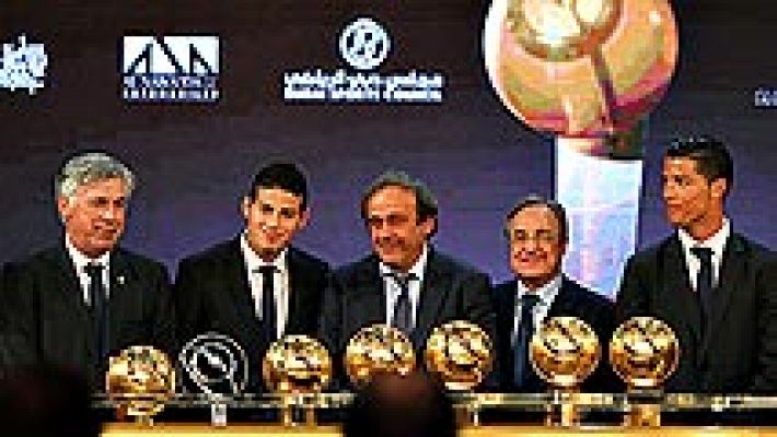 El Real Madrid arrasa en los premios "Globe Soccer"