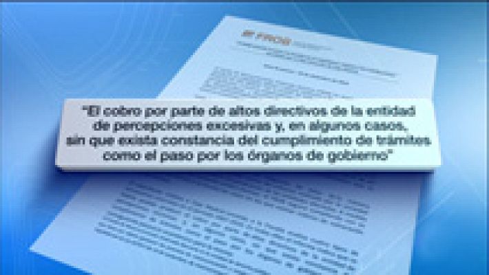 Telediario 1 - El FROB pide a la Fiscalía que investigue las retribuciones de la alta dirección de Caja Madrid