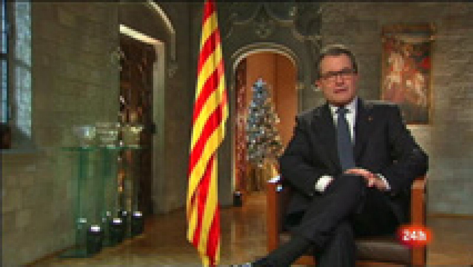 L'Informatiu: Missatge de cap d'any, Artur Mas  | RTVE Play