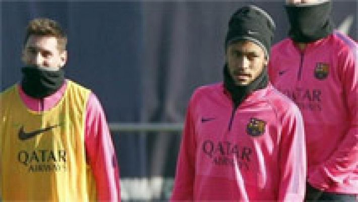 Telediario 1 - Neymar y Messi vuelven después de vacaciones