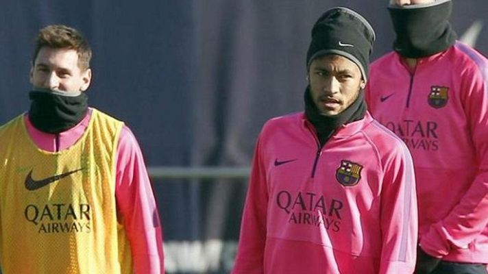 Telediario 1 - Neymar y Messi vuelven después de vacaciones