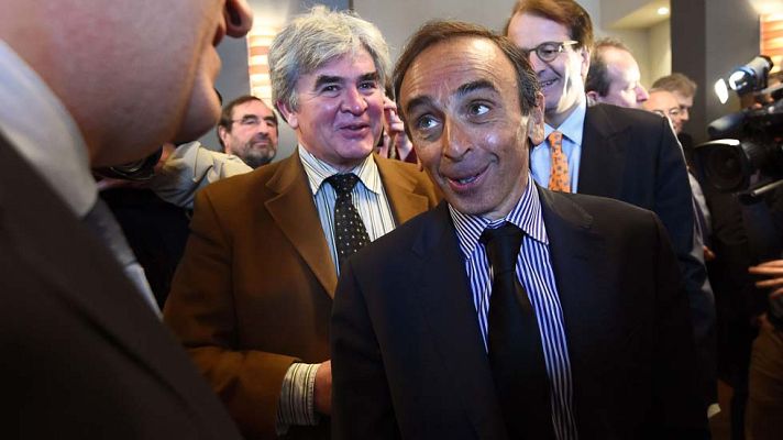 Telediario 1 - Visita a Bruselas de un escritor francés