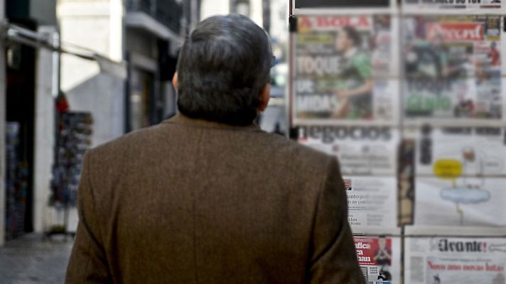 Telediario 1 - Viñetas en España se solidarizan con el Charlie Hebdó