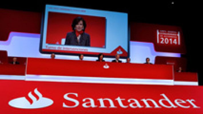 Telediario 1 - El Banco Santander anuncia una ampliación de capital de hasta 7.500 millones de euros