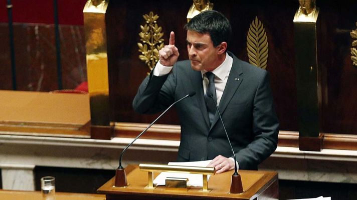 Telediario 1 - Valls declara la "guerra" a los yihadistas