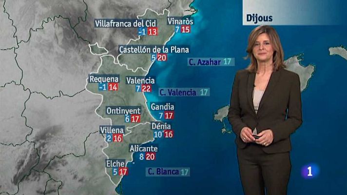 L'informatiu - Comunitat Valenciana - El tiempo en la Comunidad Valenciana - 14/01/15