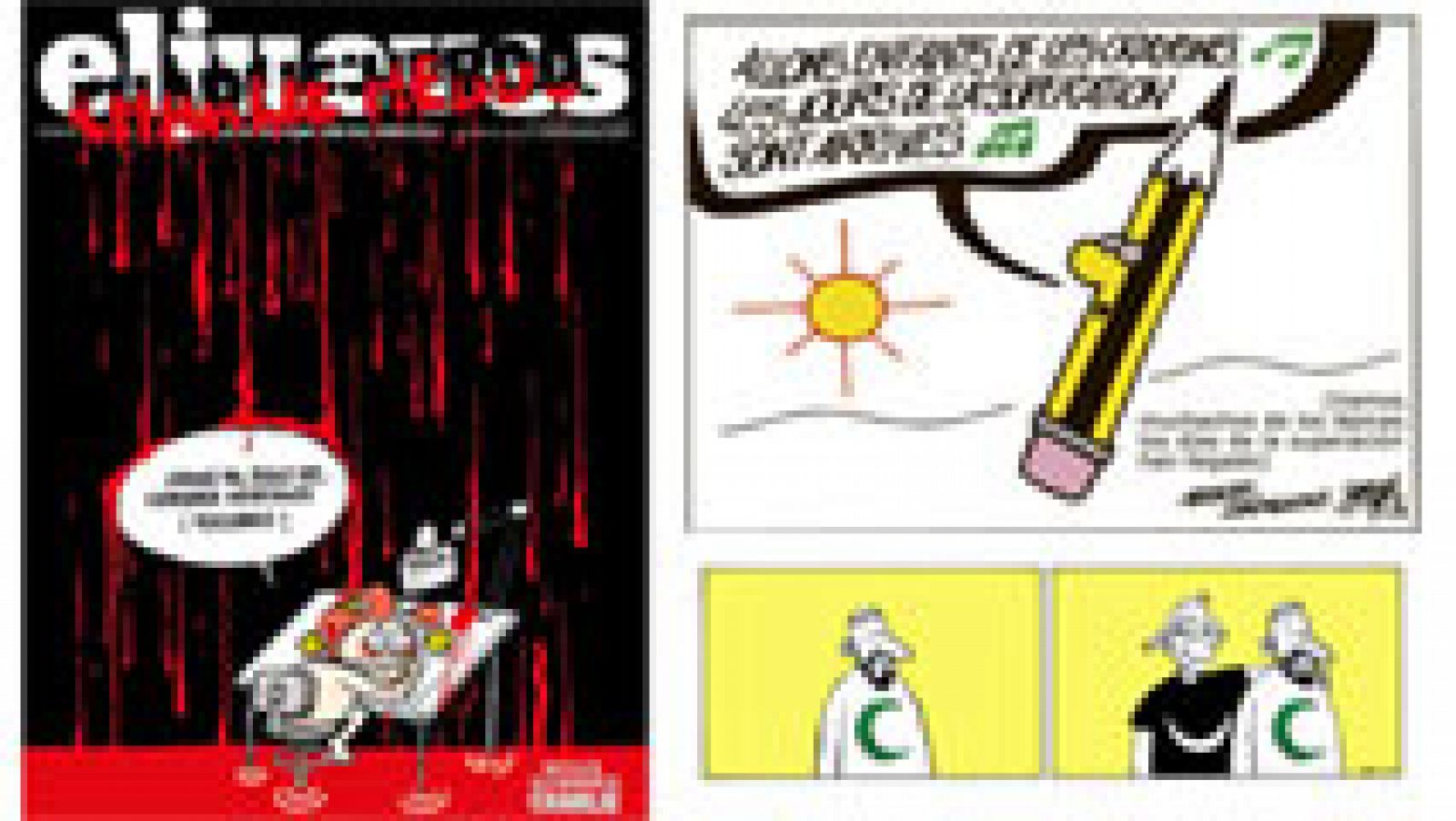 Homenaje en la prensa española a 'Charlie Hebdo' en su vuelta a los quioscos