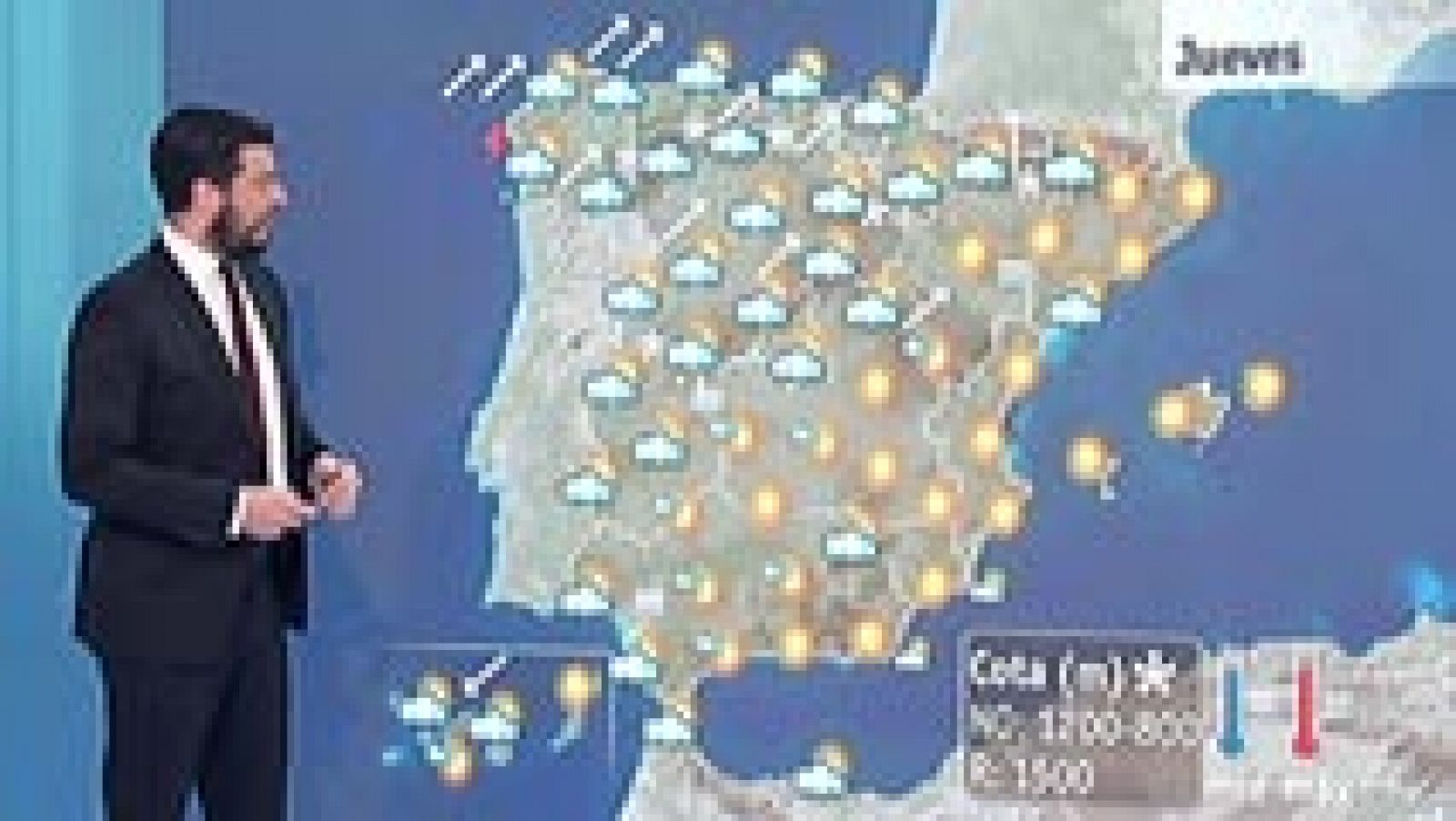 Alerta por oleaje en Galicia y el Cantábrico, temperaturas suaves en el Mediterráneo