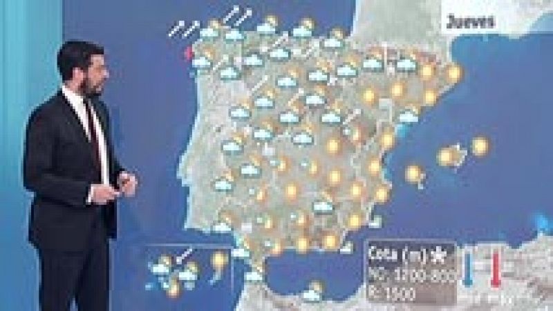 Alerta por oleaje en Galicia y el Cantábrico, temperaturas suaves en el Mediterráneo