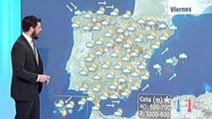 El tiempo - Nieve en el norte y temperaturas bajas