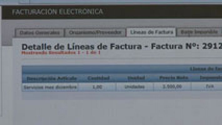 Telediario 1 - Las empresas que trabajen con las Administraciones Públicas tendrán que emitir facturas electrónicas