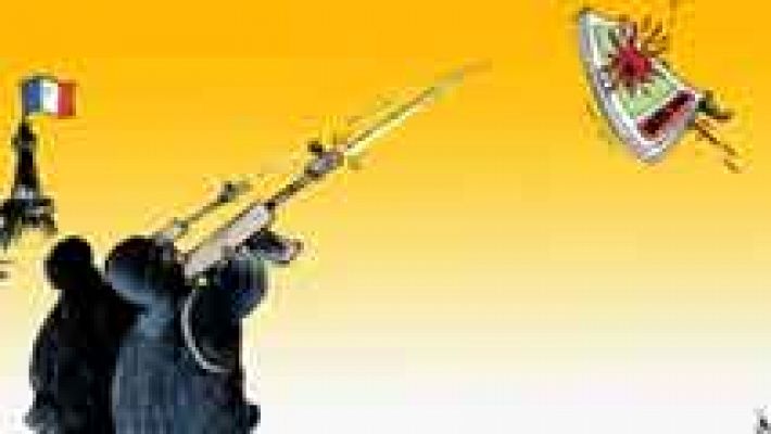 Telediario 1 - Marruecos se manifiesta por la libertad de expresión