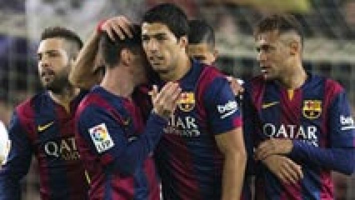 Telediario 1 - El Barcelona mide la progresión del Deportivo