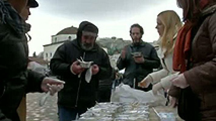 Telediario 1 - Crece el desencanto con la política en Grecia