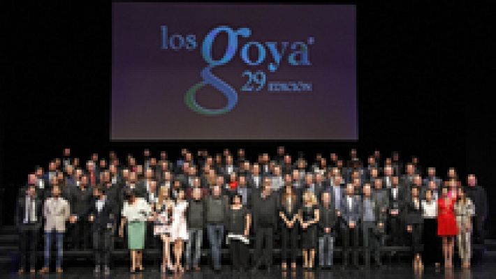 Telediario 1 - Los nominados a los Goya 2015 celebran su fiesta en los Teatros del Canal de Madrid