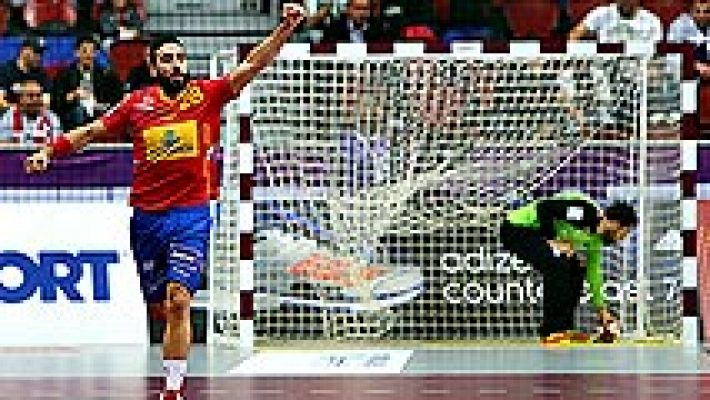 España gana a Eslovenia 30-26 y logra pleno de victorias