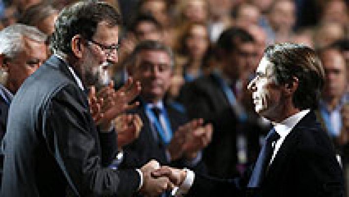 Aznar y Cospedal hablan de corrupción en la Convención