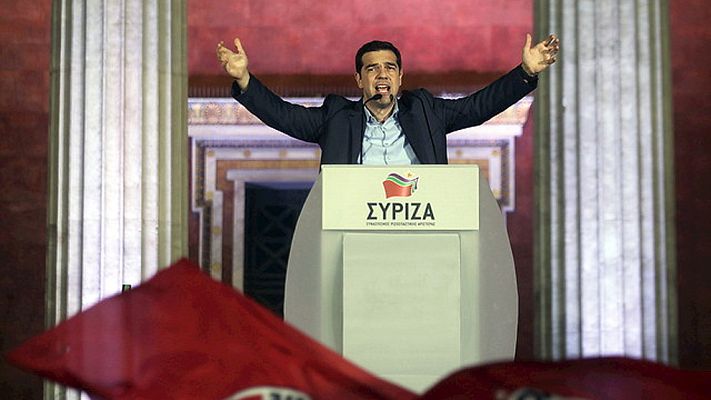 Telediario 1 - Syriza logra una victoria histórica contra la austeridad