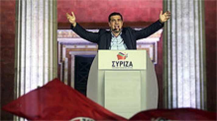 Telediario 1 - Syriza logra una victoria histórica contra la austeridad