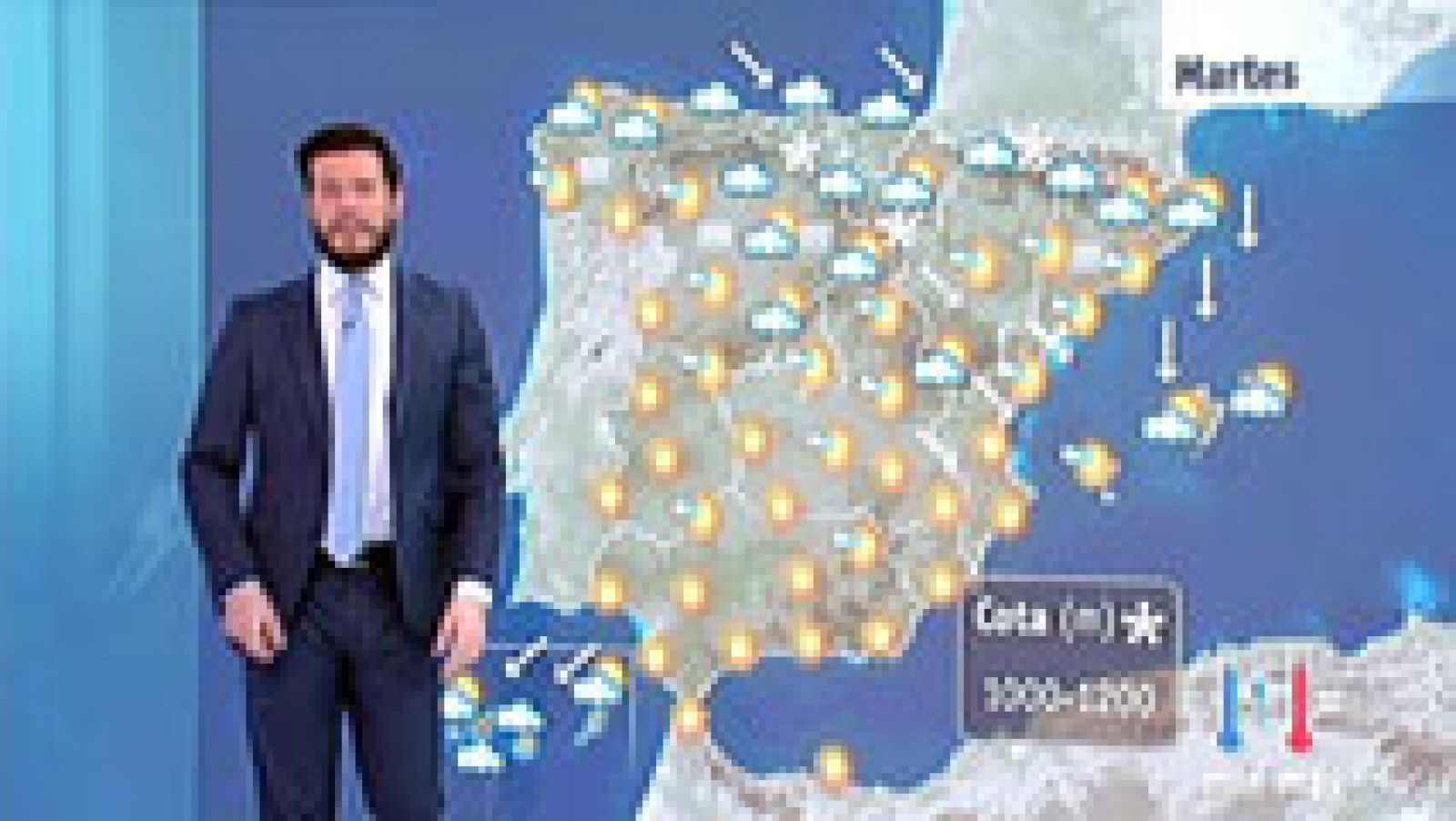 El tiempo: Viento fuerte en el Valle del Ebro, la costa mediterránea y Baleares | RTVE Play
