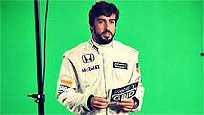 Telediario 1 - Fernando Alonso ya luce el mono de McLaren