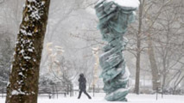 Telediario 1 - Tormenta de nieve en EEUU