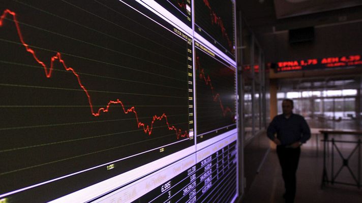 Telediario 1 - La Bolsa de Atenas ha perdido más del 12% desde la victoria de Syriza en las elecciones