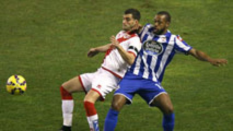 El Deportivo se impuso al Rayo Vallecano tres meses después de su última victoria a domicilio.