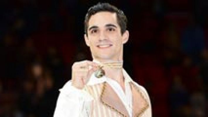 Telediario 1 - Javier Fernández se cuelga su tercer oro consecutivo en el Europeo