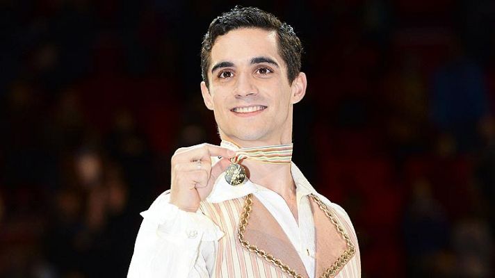 Telediario 1 - Javier Fernández se cuelga su tercer oro consecutivo en el Europeo