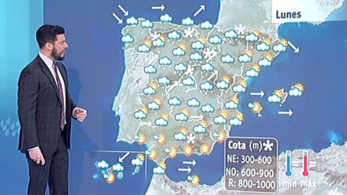 El tiempo - Alerta por viento y lluvias en el tercio norte, y por aludes en los Pirineos